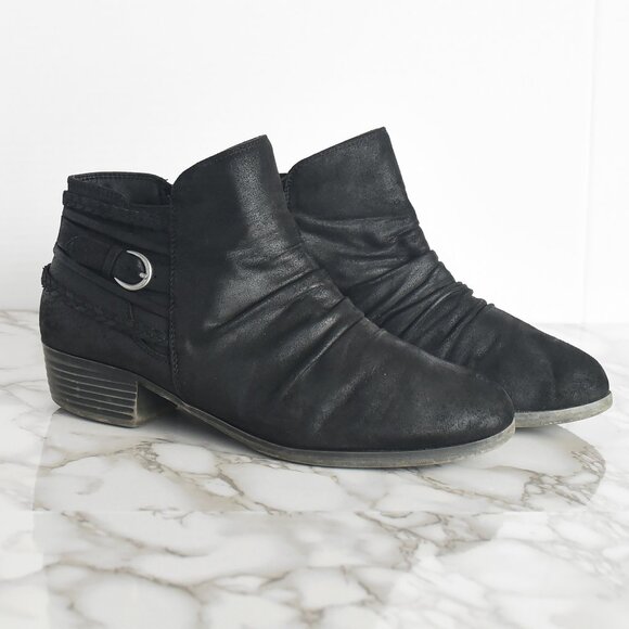 Yuu Shoes - YUU Norah Zip-up Suede Ankle Bootie Size 10